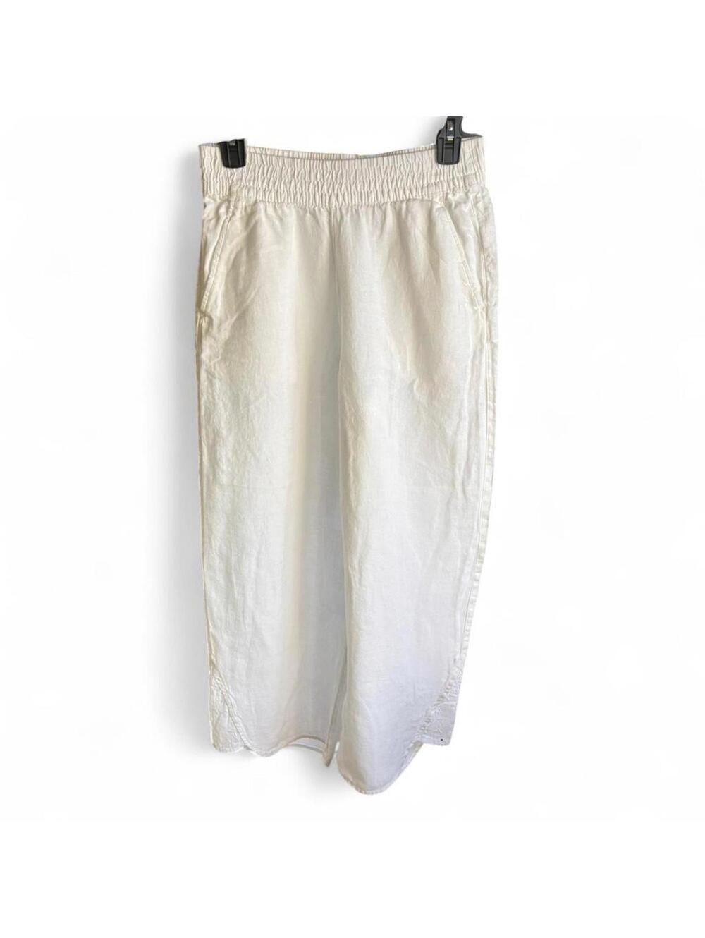 Rachel Zoe Women's White linen pants